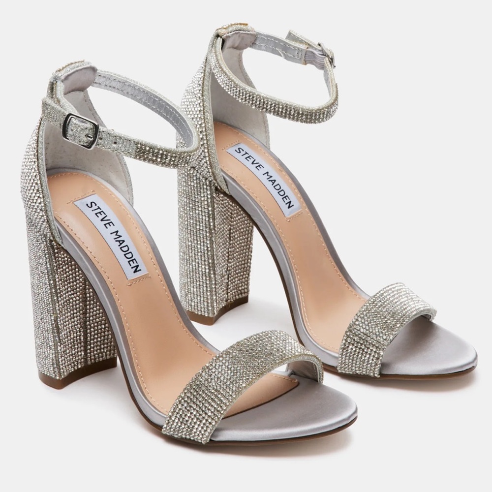 Steve Madden Carrson Rhinestone Heels - Unworn Size 8